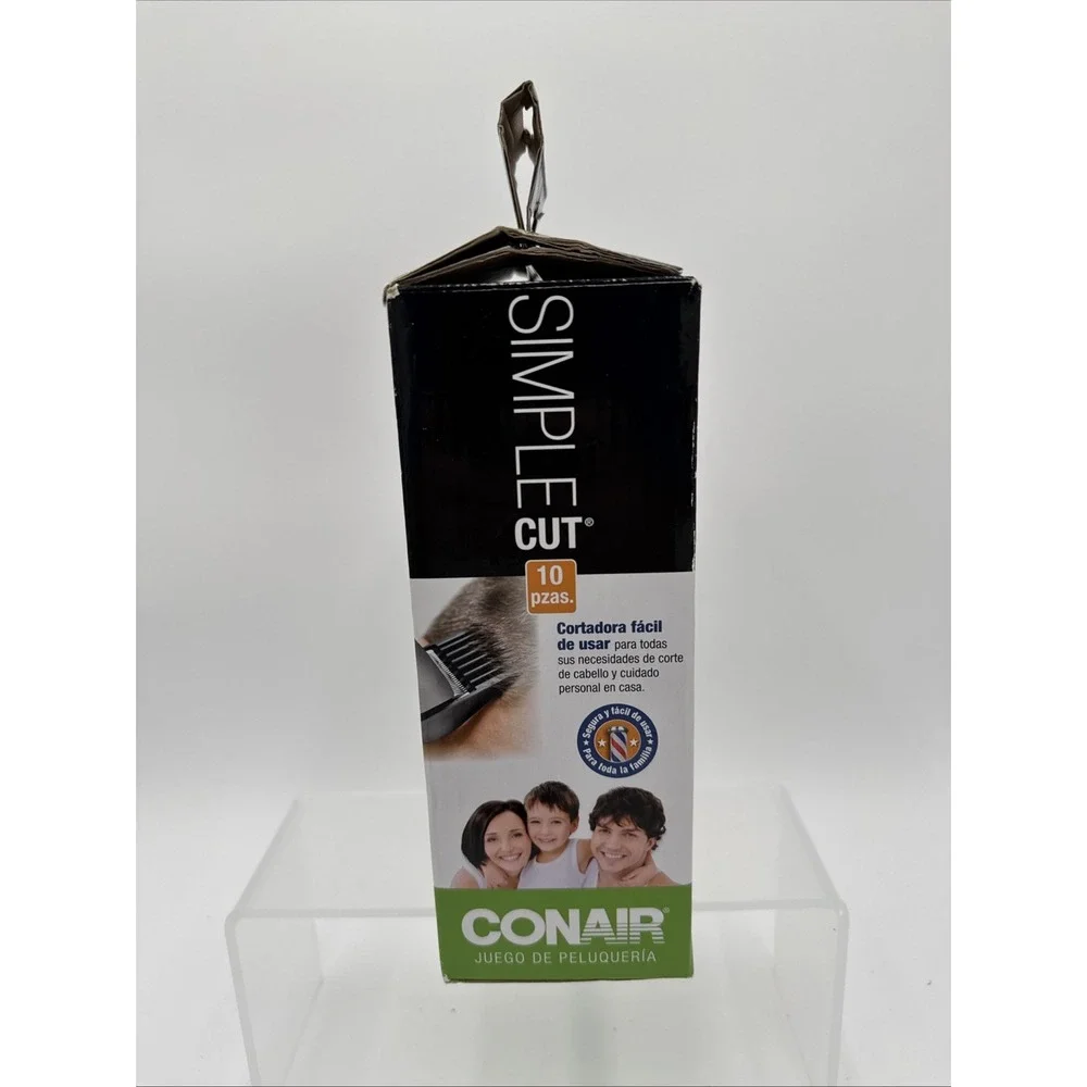 NIB Conair HC90RGB Simple Cut Haircut Trimmers Kit W/Step By‎ Step Instructions